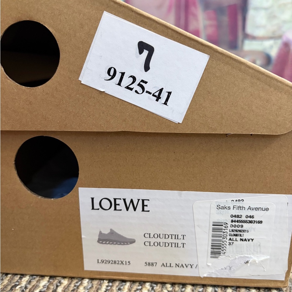 On+LOEWE Cloudtilt All Navy Sneakers - Picture 7 of 11